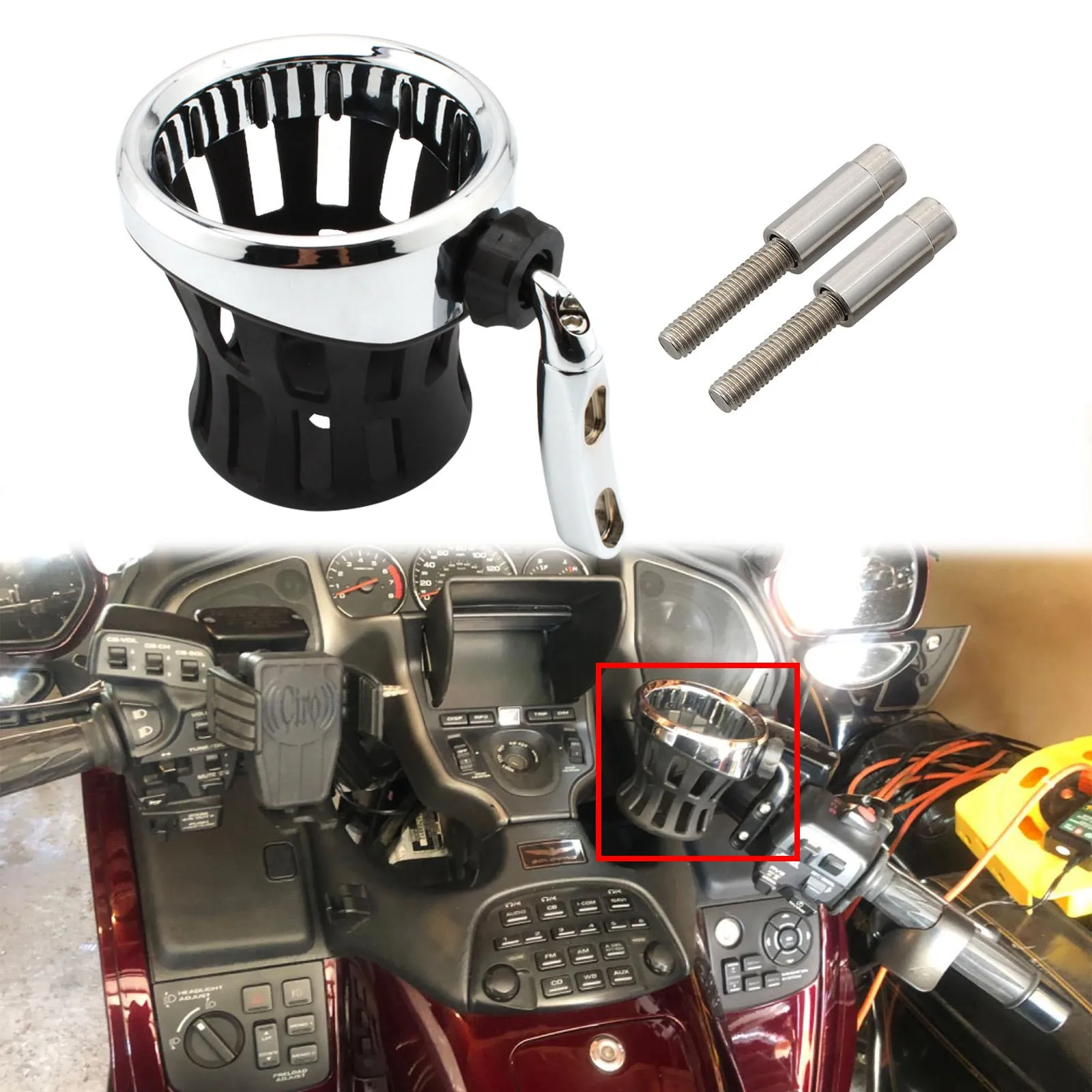 Motorcycle Accessories Motocross Cup Holder Motorbike Handlebar Drink Cup Mounted For Goldwing 1800 골드윙 GL1800 F6B 2013-2017 ATV