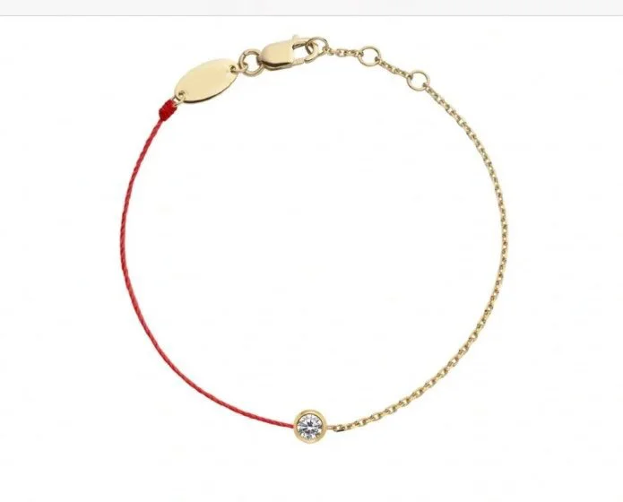 2022 Brand French Red Rope Bracelet Jewellery Dating Cute, Fashionable And Versatile Diamond Inlay Lucky Red Rope