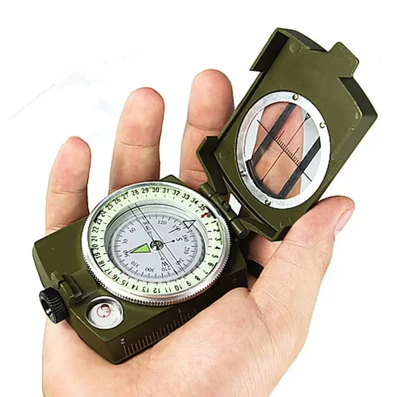 High Precision Compass Professional Outdoor Camping Multifunctional Military Green Precise Geological Tactical Compass 2