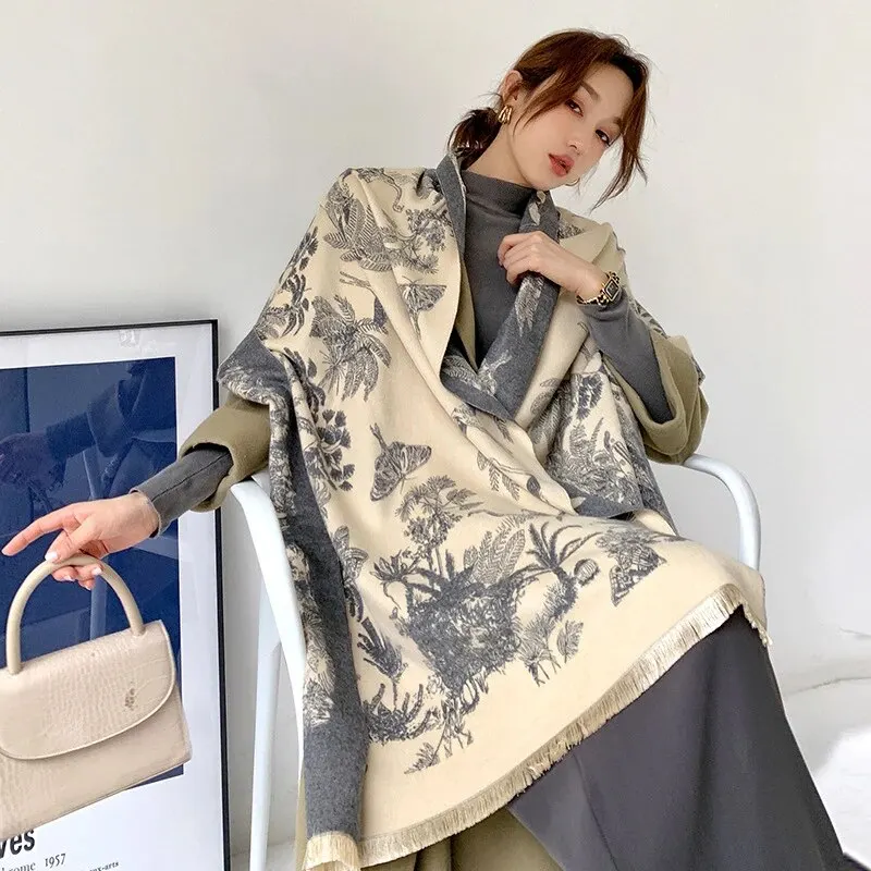  񵵸  ī Ÿ ĳù̾ ܿ  ĳ־  μ Pashmina Bufanda  Poncho Stoles Echarpe