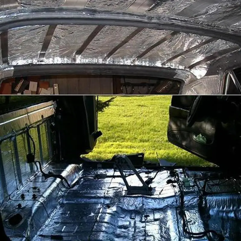 Heat Shield Thermal Sound Insulation Deadener Mat Car Noise Control Acoustic Dampening Moistureproof Waterproof Sound Proof Mat
