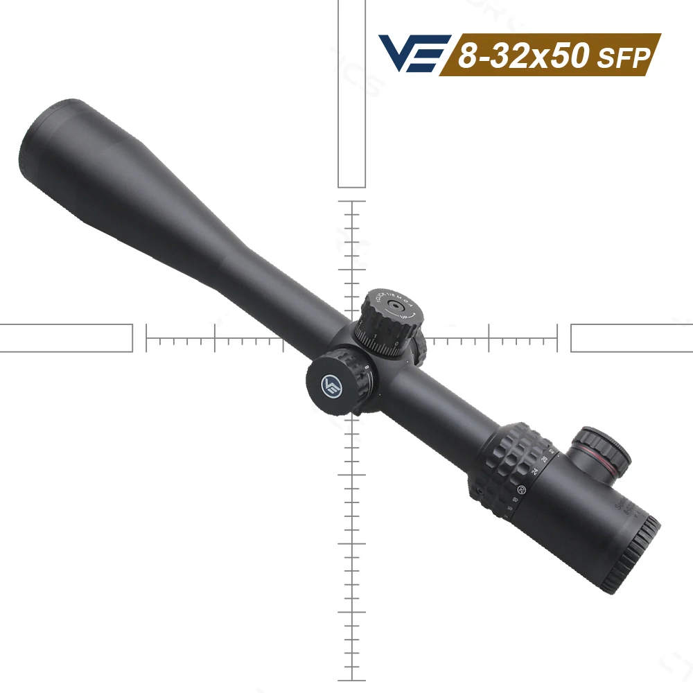 Riflesso Vector Optics Sentinel 8-32x50 - Mirino Per Fucile, Reticolo Illuminato, 30mm - Foto 3