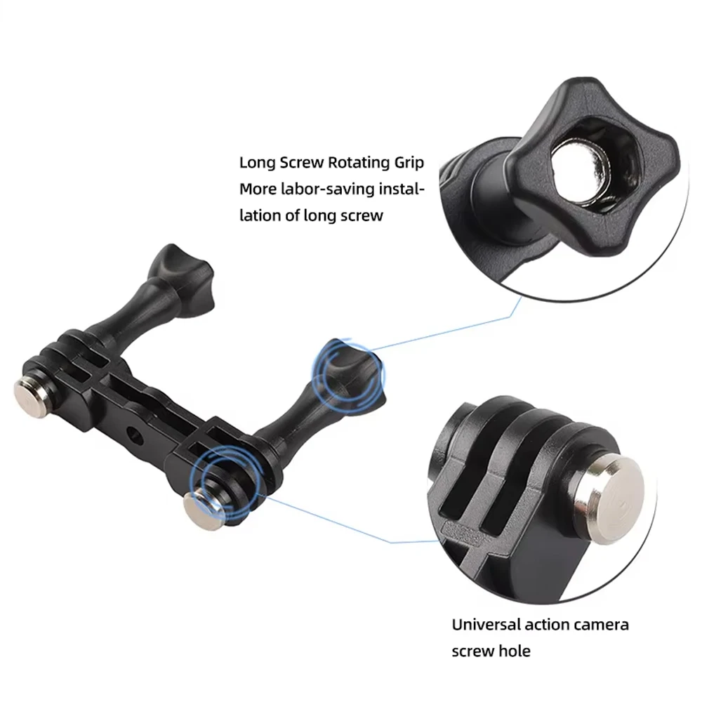 VIX Support vertical en aluminium 90° degrés pour deux Gopro Hero 12-11
