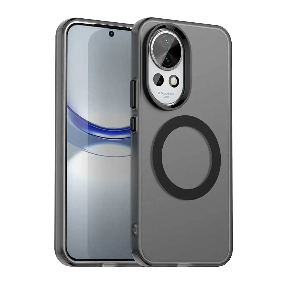 Candy Colors Translucent Shockproof Phone Case with Magnetic Wireless Charging