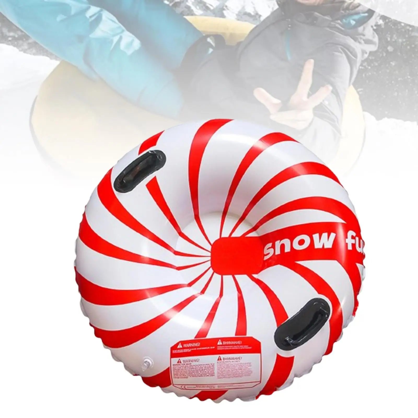 Inflatable Snow Tube, Inflatable Sled Gift Portable Sleigh Snow Sledge Skiing