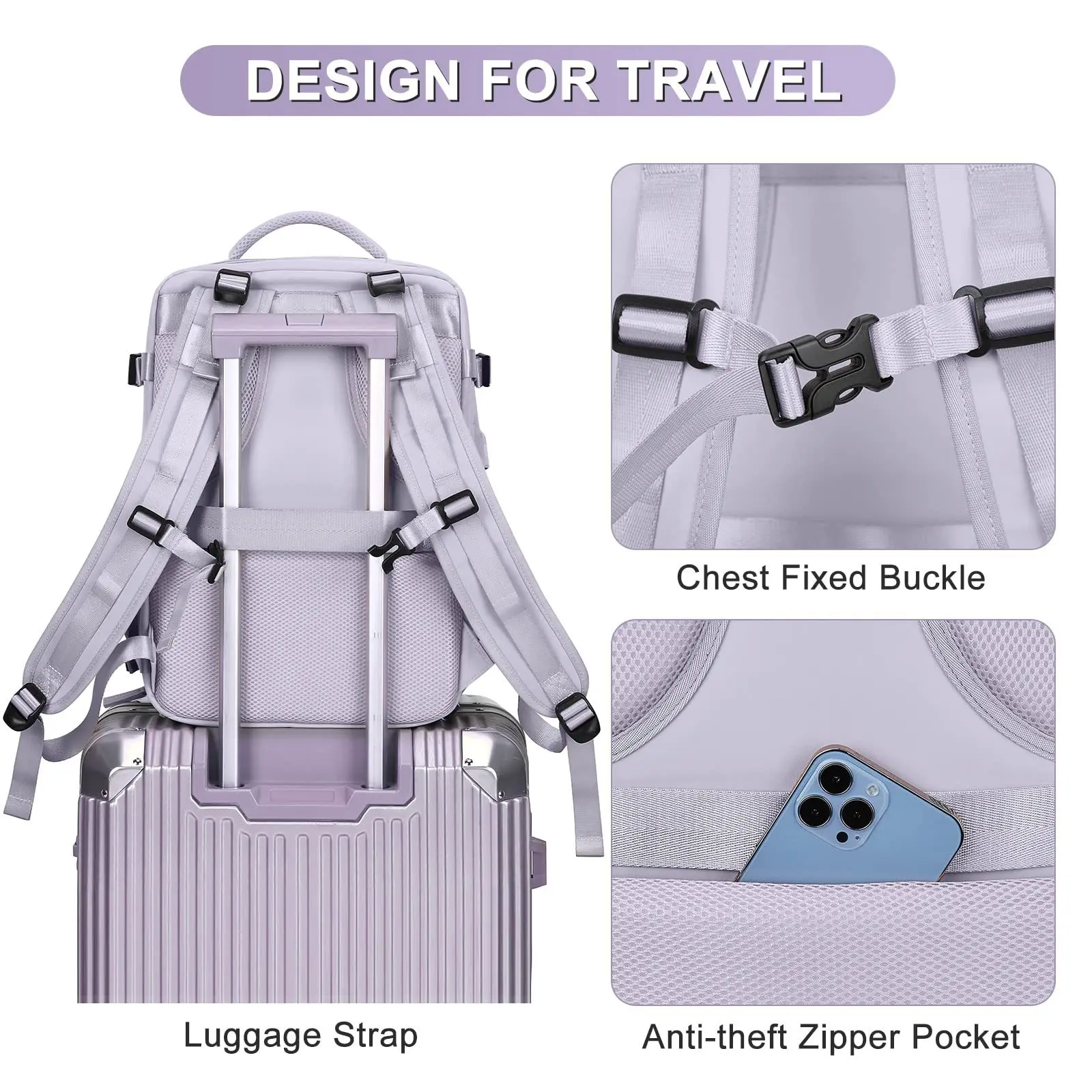 Carrying Strap Portable Portable Clasp Anti-Lost Fixed Luggage