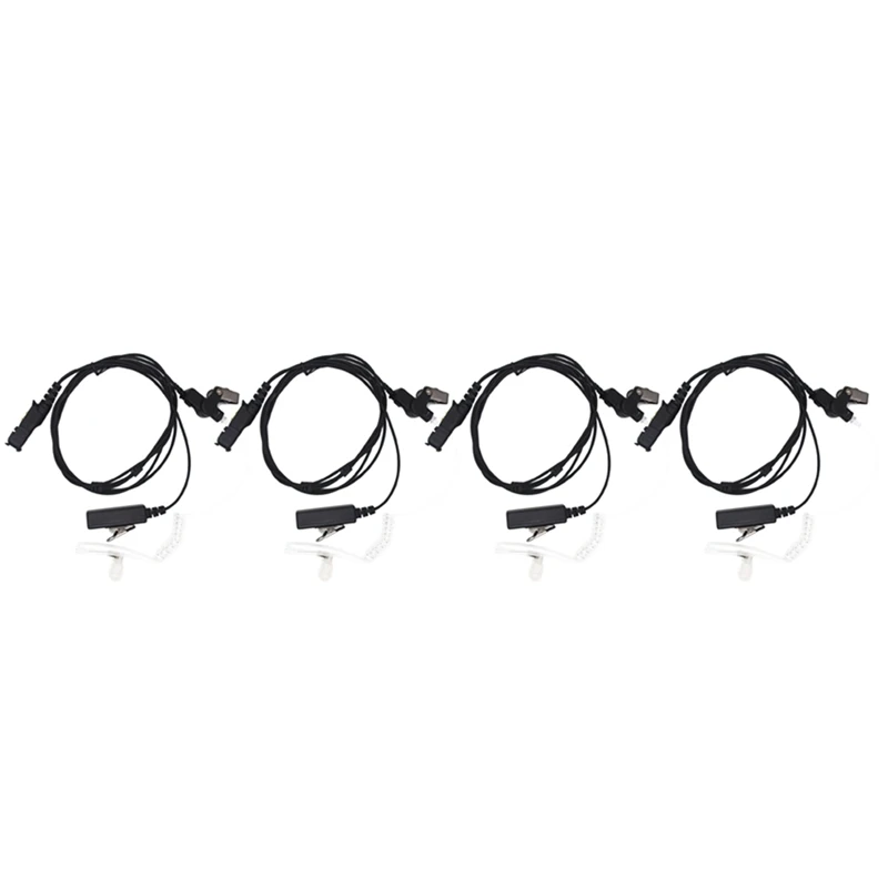 

4X Walkie Talkie Air Acoustic Tube PPT Headset Earpiece For Motorola Xir P6600 P6620 XPR3300 XPR3500 MTP3250