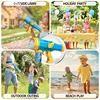 Automatic Electric Bubble Gun 10 Holes Rocket Bubble Machine blower Maker Soap Water with LED Toy for Children Wedding Party 6