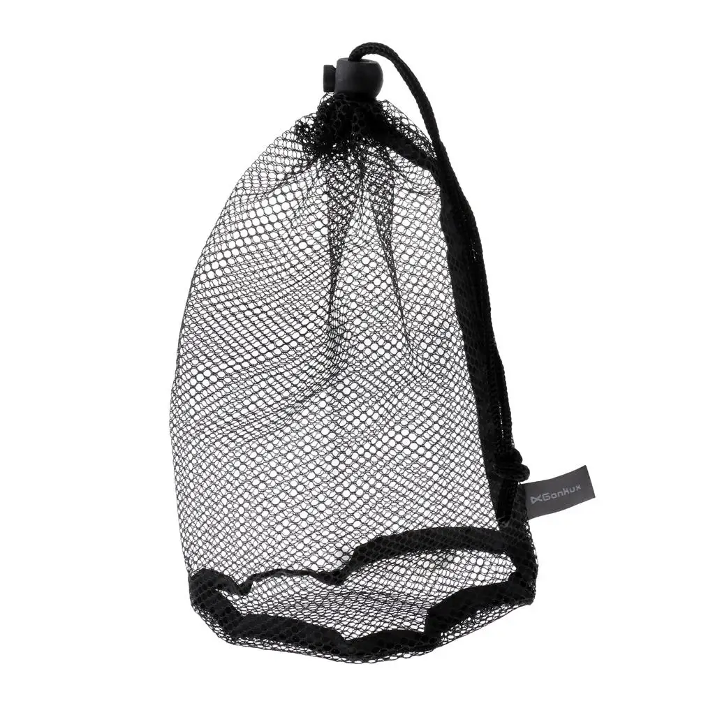 

Mesh Net Golf Ball Pouch / Golf Ball Collector, Tennis Balls Storage Bag Black