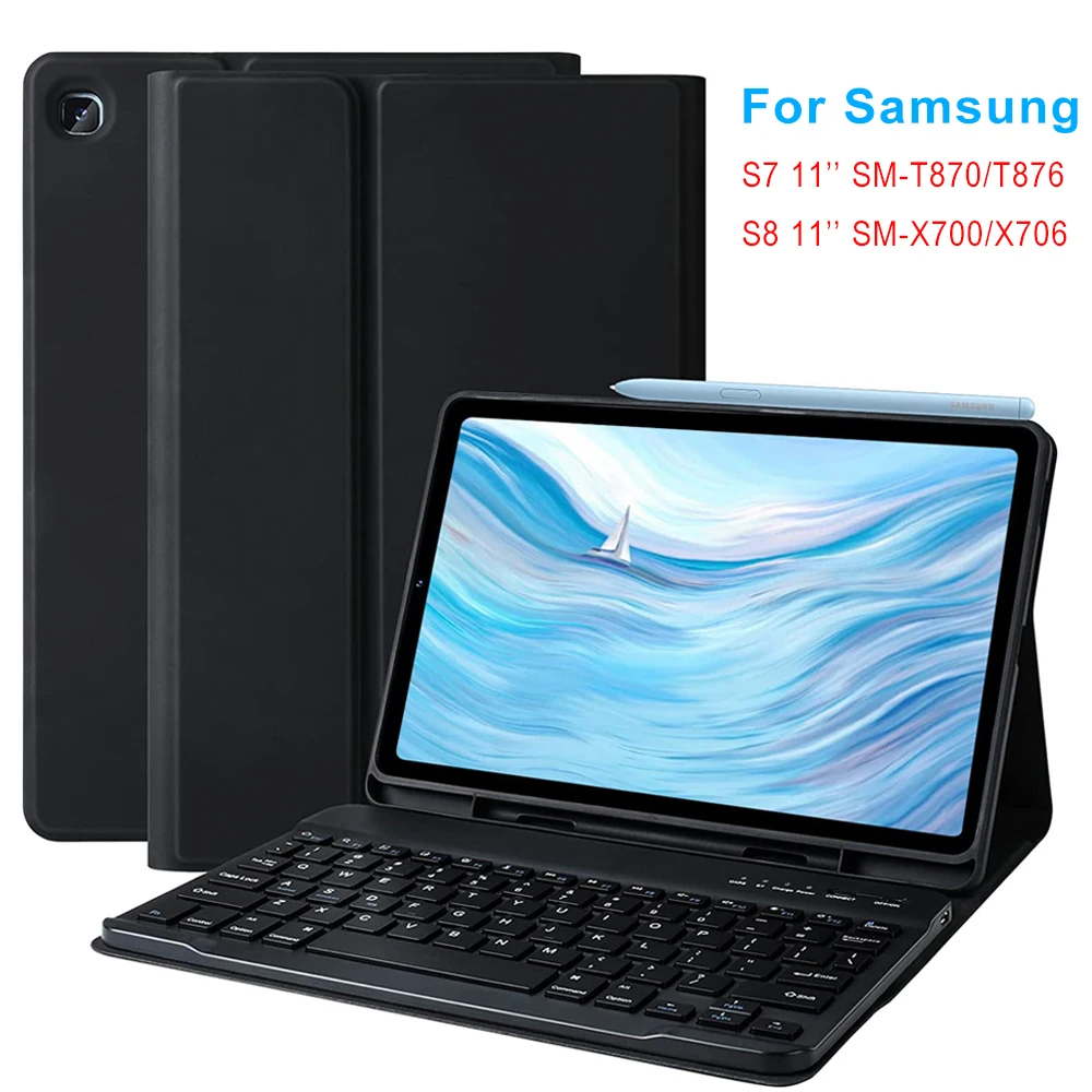 samsung tab s8+ ブラックキーボードカバー + spen キーボードカバー | Galaxy Tab S8+ Book Cover Keyboard Black