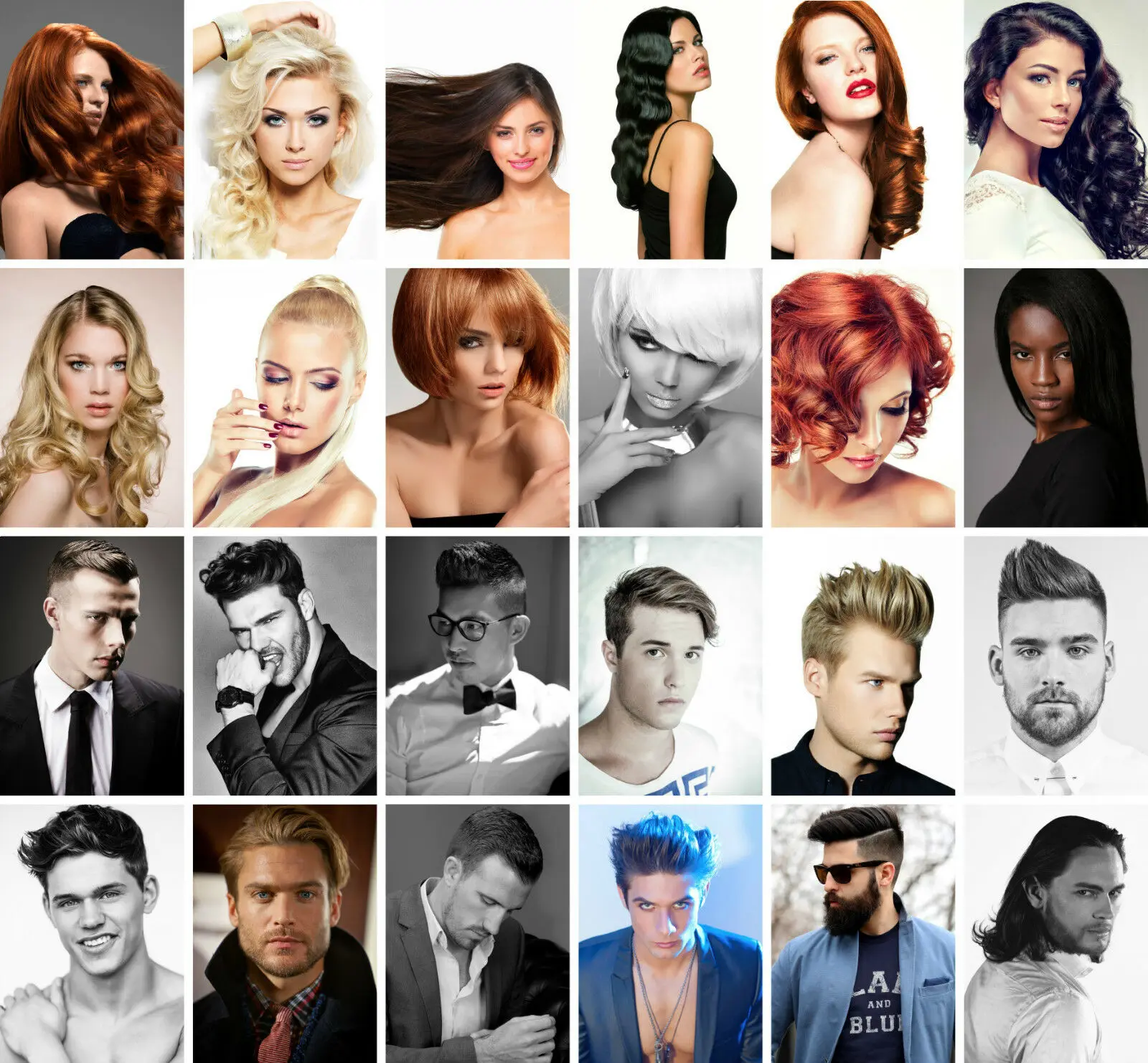 

24style HAIRDRESSER, BARBER, HAIR SALON, HAIRSTYLE Print Art Canvas Poster For Living Room Decor Home Wall Picture
