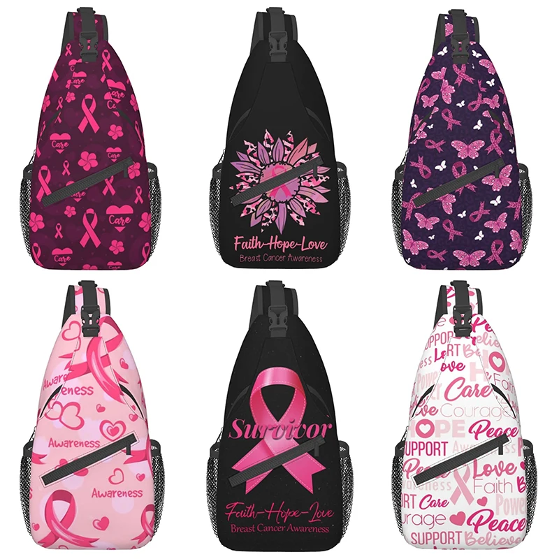 Bandana morbida per capelli con nastro rosa per il cancro al seno, sciarpa di seta, per uomini e donne, Stile:, 25x25