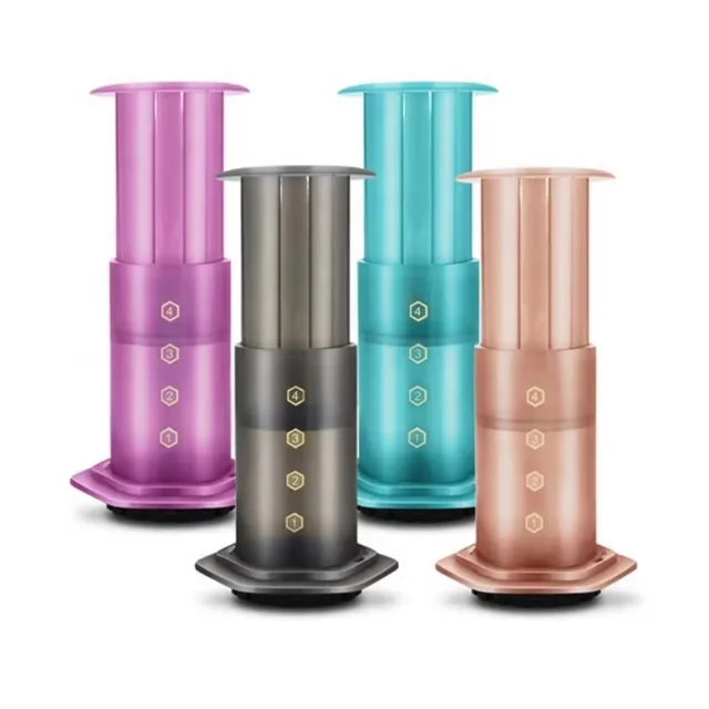 French Press Portable Espresso Maker DIY Air Press Coffee Pot Stainless Steel Filter Coffee Drip Pot 1