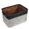 Leeseph Storage Basket, Foldable Storage Bins Collapsible Fabric Closet Organizers for Shelves Toy Cloth Laundry Home Nursery 1
