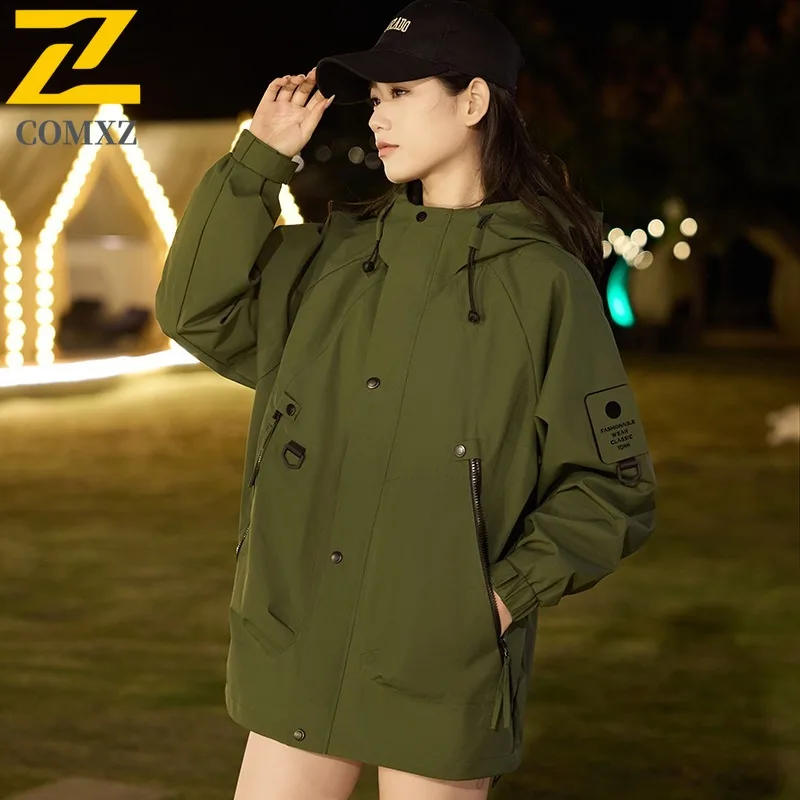 COMXZ Thickened Versatile Mens Jacket Mountaineering Multi Functional Coat Street Style Lightweight Winter Motorcycle Outerwear