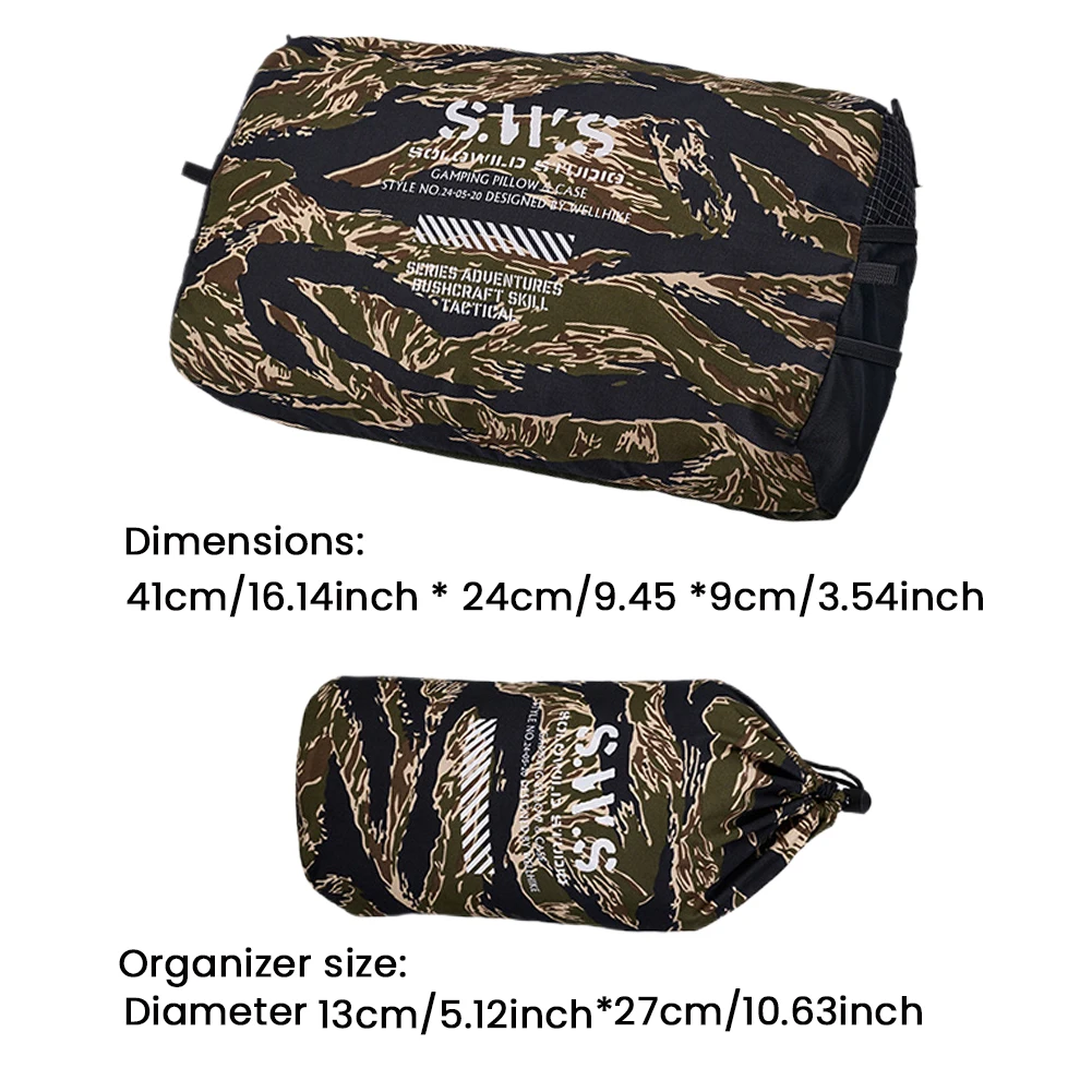 Memory Foam Travel Pillow with Removable Cover for Hiking