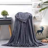 Soft Warm Blankets For Beds Winter Mink Throw Solid Sofa Cover Bedspread Winter Plaid Blankets Winter Sheet Bedspread 3