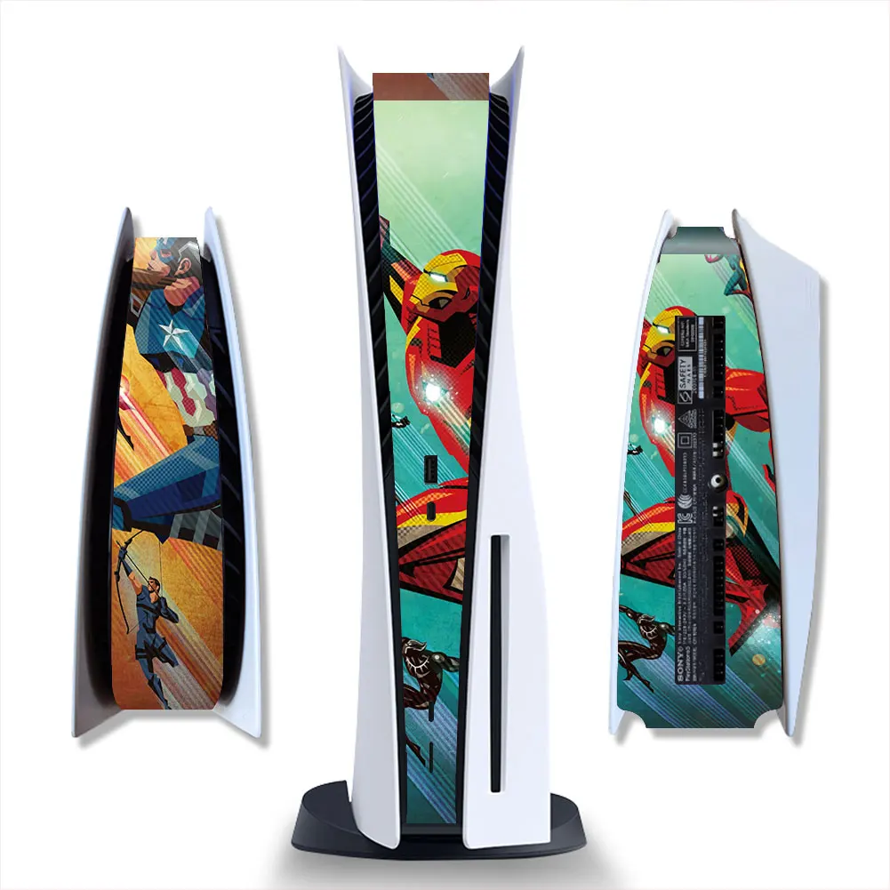 Marvel iron man venom PS5 Game Console Middle Replacement Decoration Strip Center Skin Sticker Cover For Playstation 5 