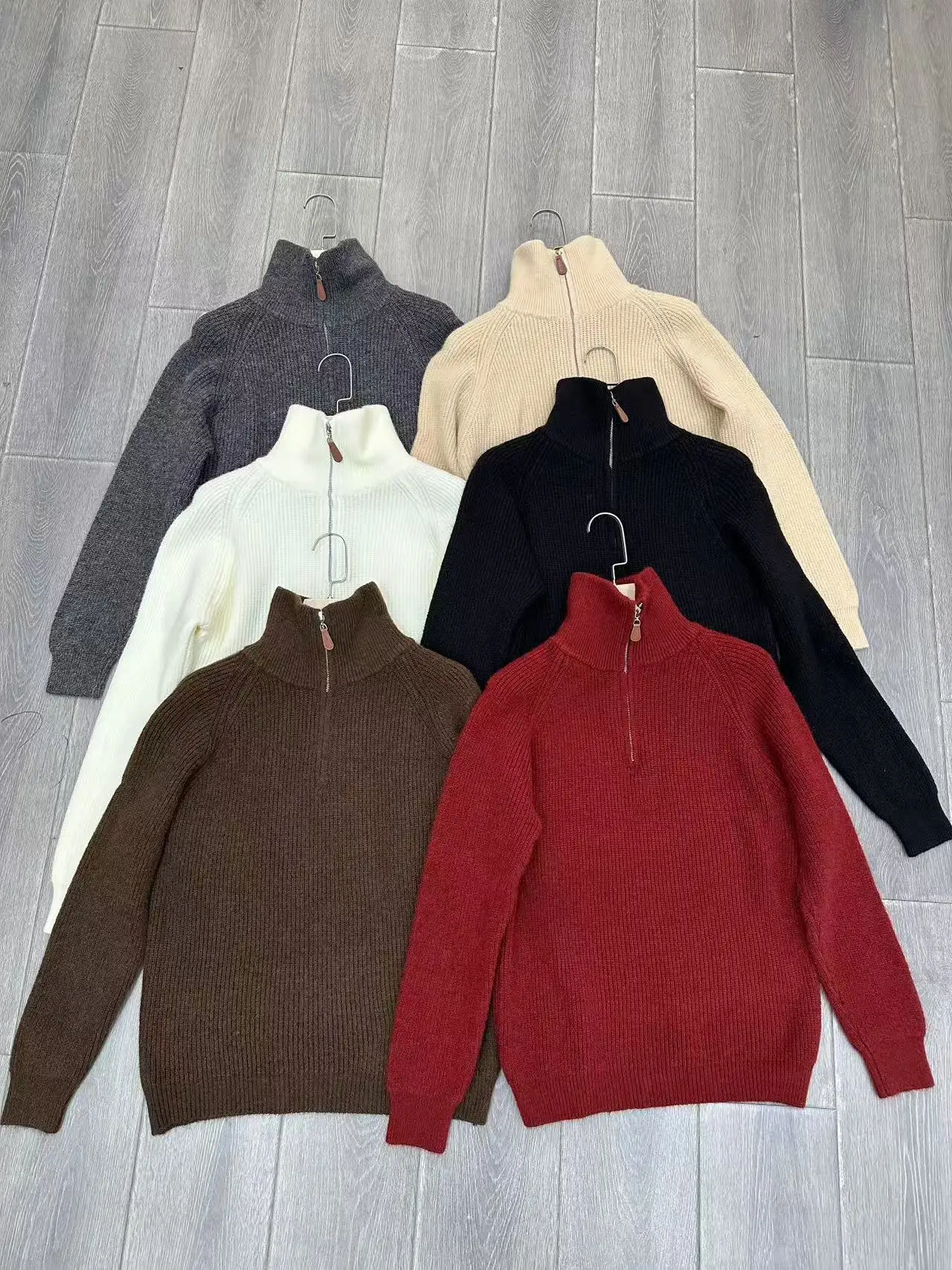 Thick Turtleneck Long Sleeve Knitted Sweater for Women