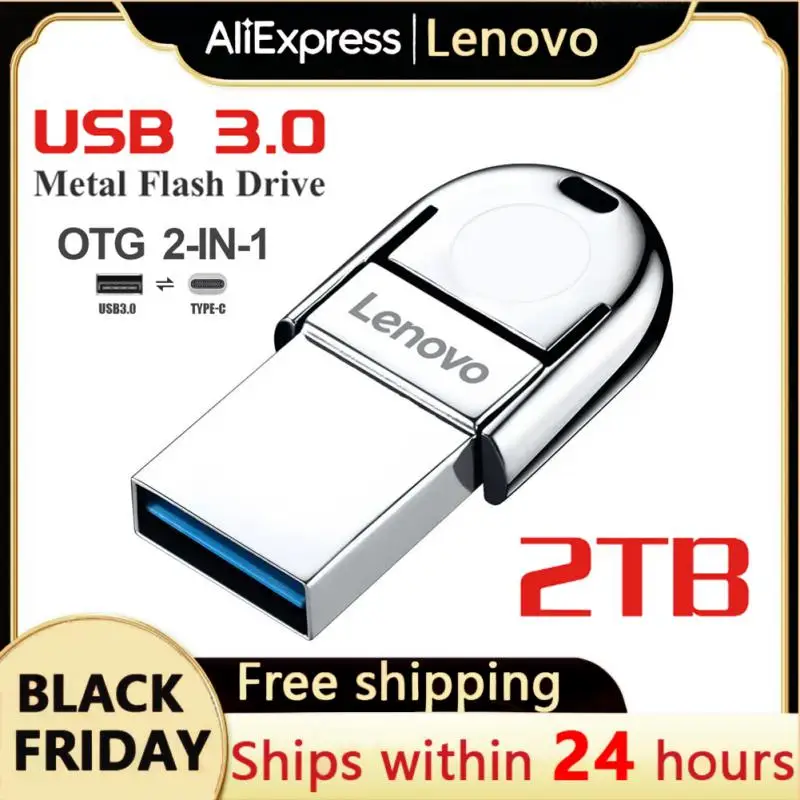 Lenovo 2Tb Memory Chiavette Usb Otg Tipo C 2In 1 Stick Usb 3.0 Pen Drive 128Gb 2Tb Memory Pendrive Ad Alta Velocità Chiavetta Usb Da 256Gb