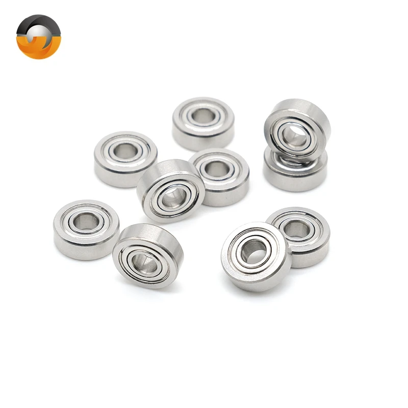 4PCS Stainless Steel S605ZZ Bearing 5*14*5 mm ABEC-7 SUS304 S605Z S605 Z ZZ Ball Bearings