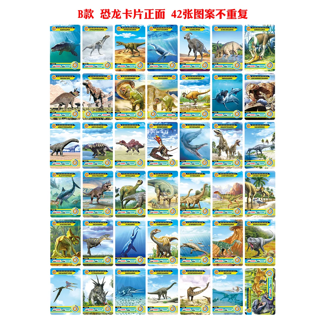 Card Games Playing Cards Game Dinosaur Collection Cards Animal Cards Learning Toys Family Children Gift