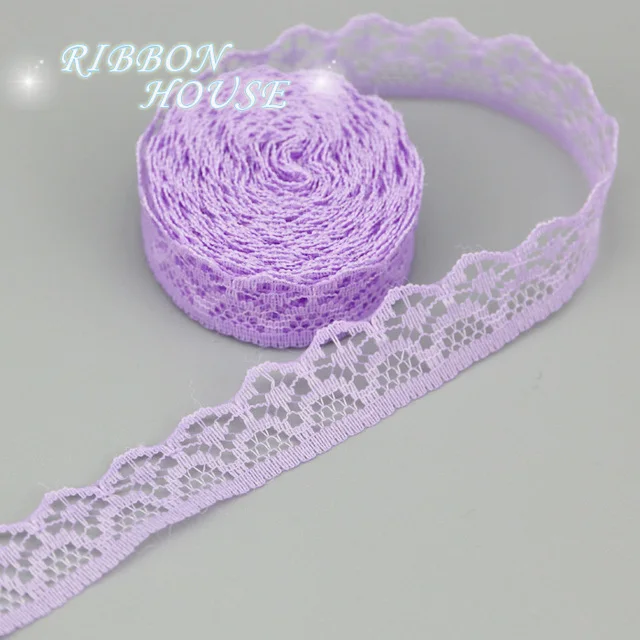 Lovely 1.5cm Lace Fabric Webbing for DIY Craft and Gift Decoration