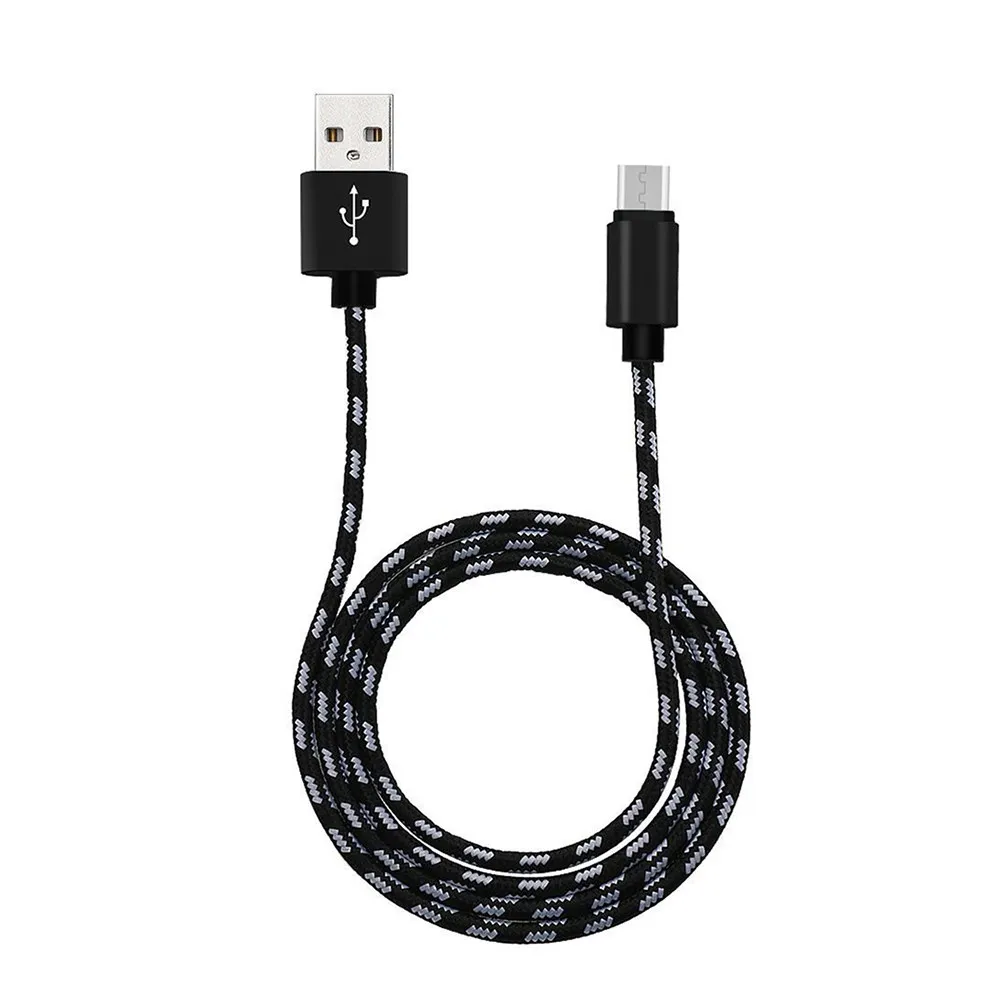 1미터 헤비듀티 나일론 편조 마이크로 USB 충전 케이블, 스마트폰용 고속 데이터 전송