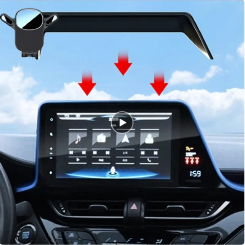 Car Phone Holder For Toyota CHR IZOA 2018 2019 2020 2021 2022 Screen Fixed Navigation Bracket Base Charging Accessories