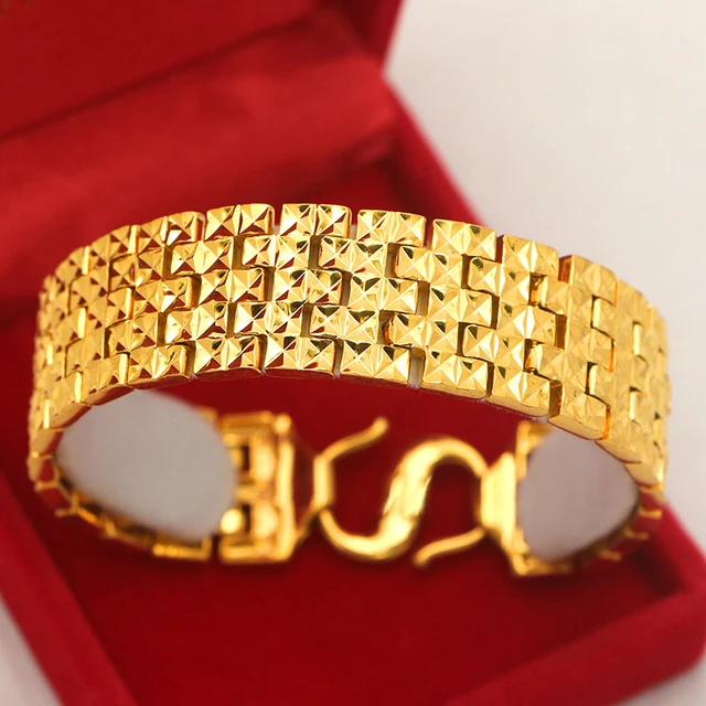 22k 22ct Solid Gold ELEGANT ITALIAN DESIGN MENS BRACELET Size 8.8 inch  https://www.forever22karat.com/ | Online earrings, 22k gold bracelet,  Bracelet sizes