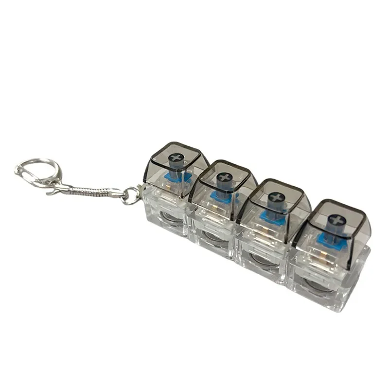 Stress-Relief LED Keychain Light & Portable Office Toy Accessory