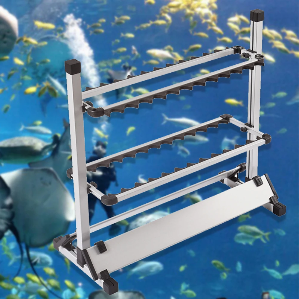 Fishing Rod Rack Stand Storage Holder 24 Slots Fishing Rod Pole Universal Fishing  Pole Holder Aluminum Alloy Organizer Rack - AliExpress