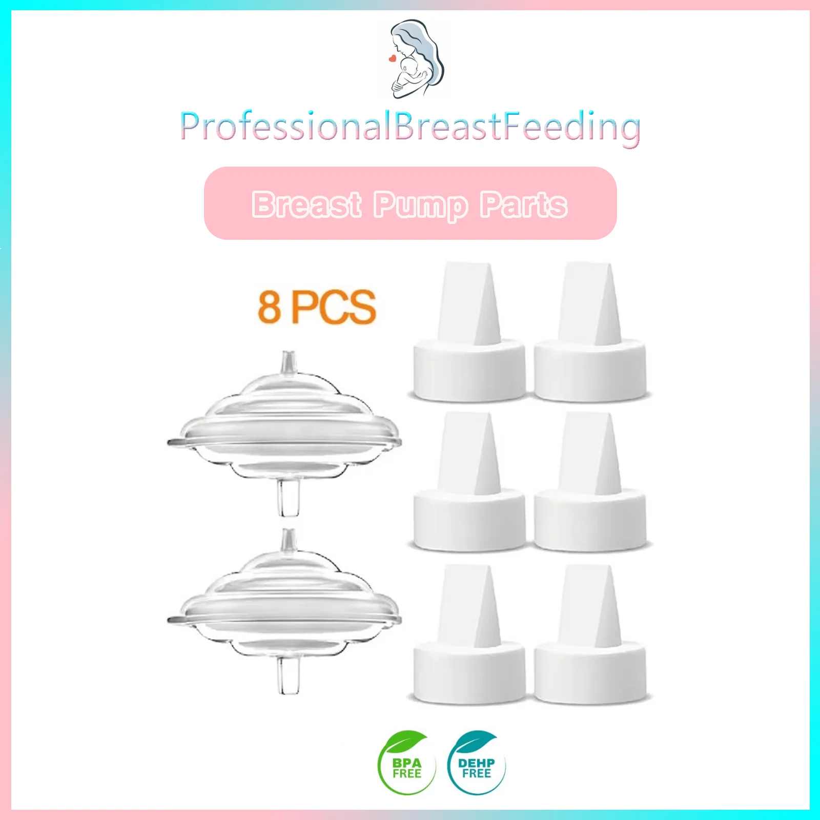 Backflow Protector Silicone Diaphragm Duckbill Valve Breast pump accessories Compatible with Spectra S2 Spectra S1 9