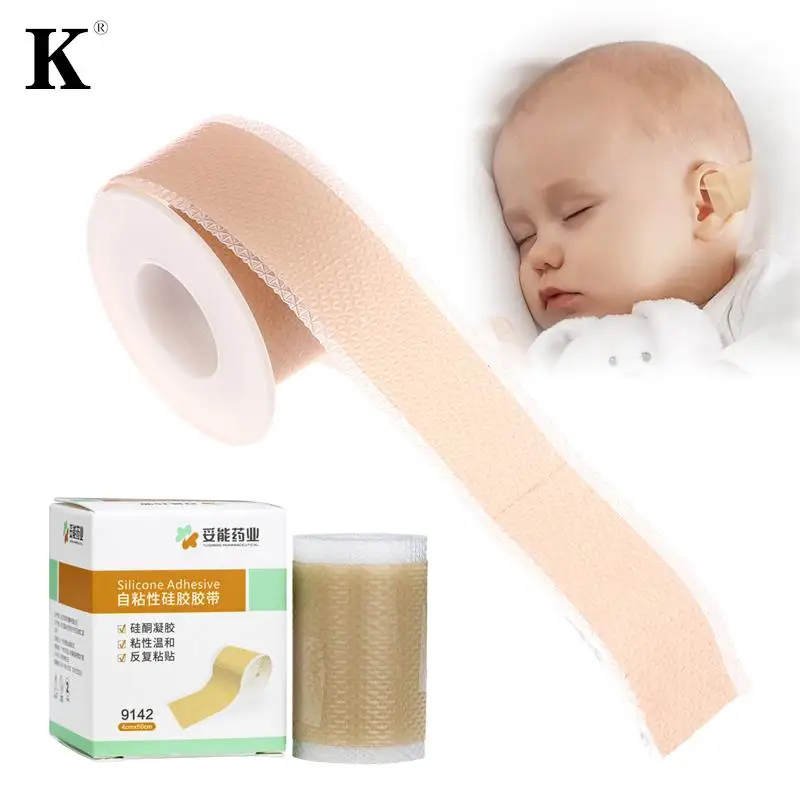 1Roll Baby Ear Corrector Infant Protruding Ears Correction 4x 50cm Silicone Kids Ear Aesthetic Correctors Patch Sticker Care medical ear patch ear protector stickers earlobe stickers