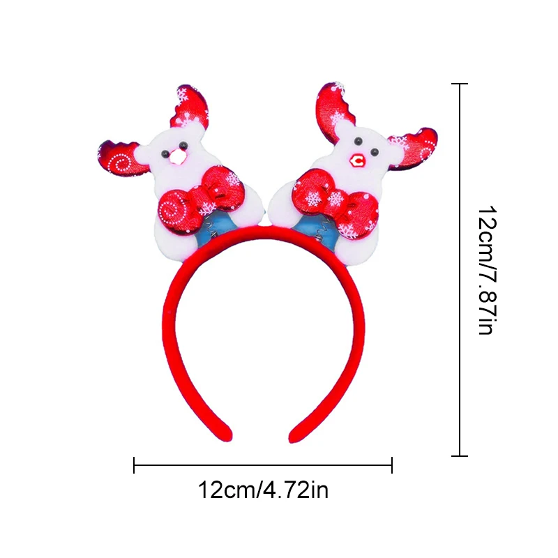 Christmas Headbands Santa Tree Elk Hairband Christmas Decorations Headwear New Year Xmas Noel Party Favors Supply Kids Gift