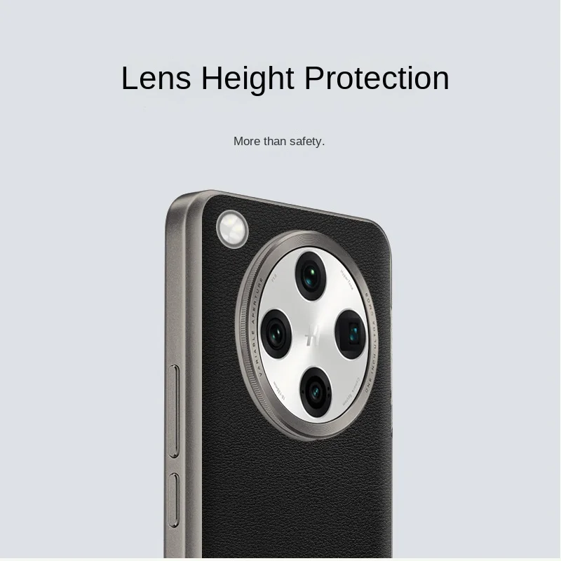 Luxury Vegan Leather Grain Protective Back Cover Case