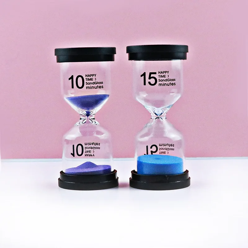 Mini Hourglass Children Do Homework Clean Teeth Sandglass Timers Home Decoration Sand Clock Watch 1/3/5/10/15/30 Minutes 7 Color sand timer,liquid hourglass timer,colored hourglass