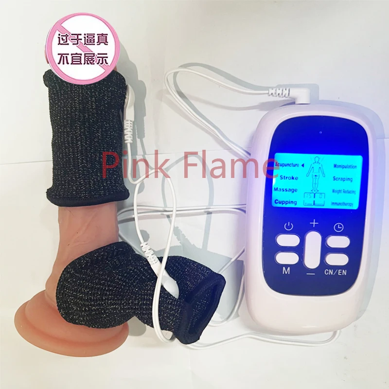 Electro Shock Therapy Conductive Penis Ring Electric Play Cock And Ball Stretcher BDSM E-stim Sex Toy For Man Gay masturbation Electro Sex Toys Electric Sex Toys Penis Rings