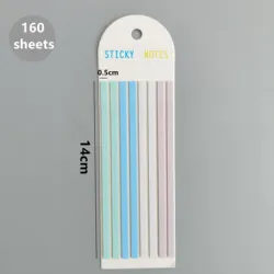 Transparent Sticky Notes for Reading & Annotation - 160 Sheets Self-Adhesive Note Pads (10)