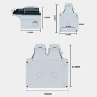 Tuya Waterproof Electrical Wall Socket EU FR KR IL IP66 Outdoor Socket WIth Timer Wifi Smart Life Power Outlets 220V Dual Master - Image 4