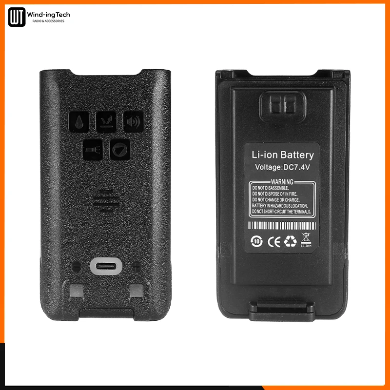Baofeng UV-9R Li-ion Battery 2800/4800mAh UV9R Pro V2 Enlarge Li-ion Battery UV-9R PLUS Type-C Charging BL-9 For GMRS-9R Radios 5