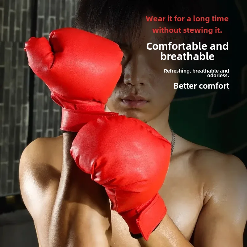 Boxing Gloves Adult Sanda Fighting Kidsren's Professional Sandbag Set Sandbag Protective Gear