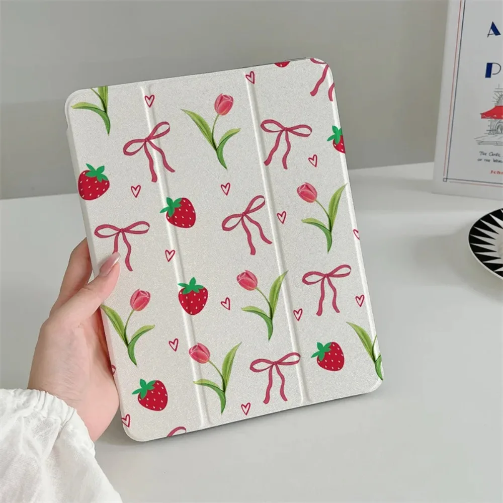 Chic Floral Bow Tablet Case for iPad Pro and Air Series
