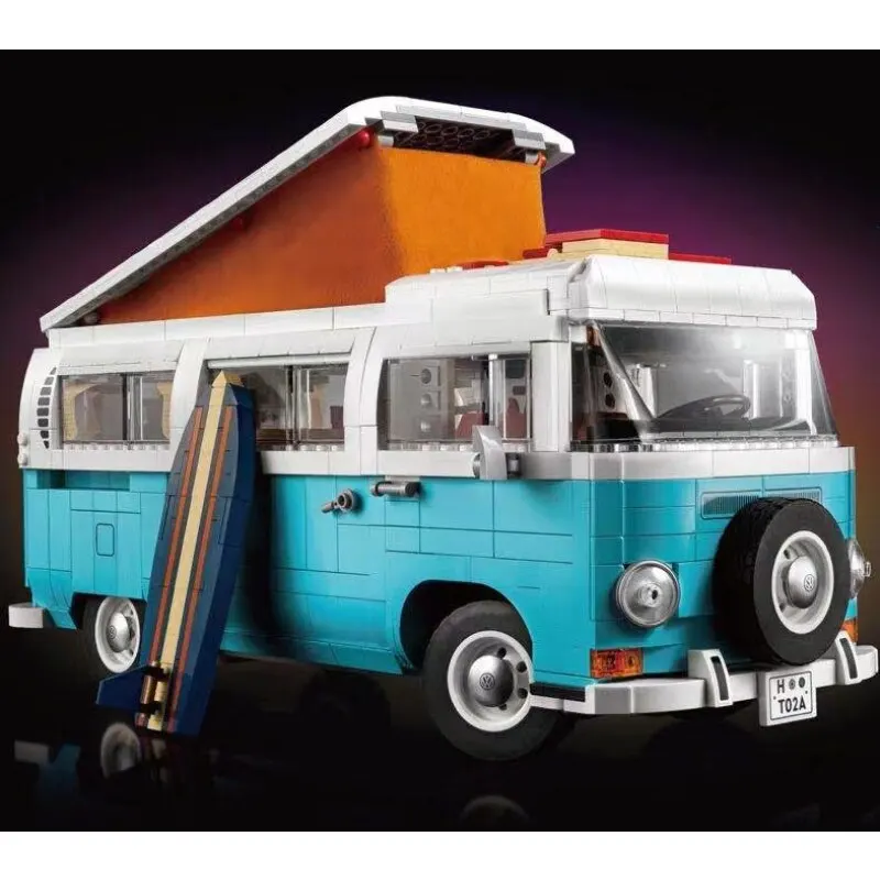 

2200PCS Compatible 10279 2200PCS T Camper Car Model Building Blocks Cars Bus DIY Bricks Kid Toys Birthday Gifts