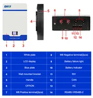 Stock ue 51.2V 100Ah 200Ah LiFePO4 batterie 5Kwh 10kwh BMS CAN/RS485 protocole de Communication batterie Lithium-Ion pour onduleur 48V 2