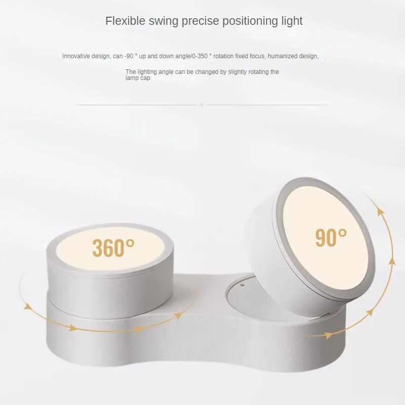 조광 가능한 고품질 회전 LED 다운라이트, 표면 장착 조정, 14W LED 천장 조명 스포트라이트