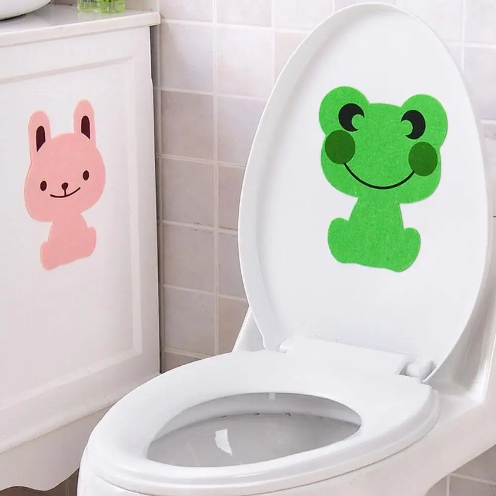 1/3pcs Toilet Deodorant Stickers Odor Elimination Creative Sticker Home Non-woven Cartoon Bathroom Decoration Deodorizing T P7X0