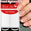 V-shaped White French Manicure Strip Wavy Line Nail Art Form Fringe Tip Guides Sticker DIY Nails Line Auxiliary Decoration Tools 1