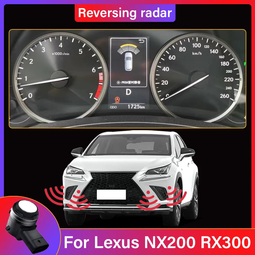 

Original Reversing Blind Spot Front Rear Image Radar Sensor Sound Warning Indicator Probe System For Lexus NX200 RX300 2019~2022