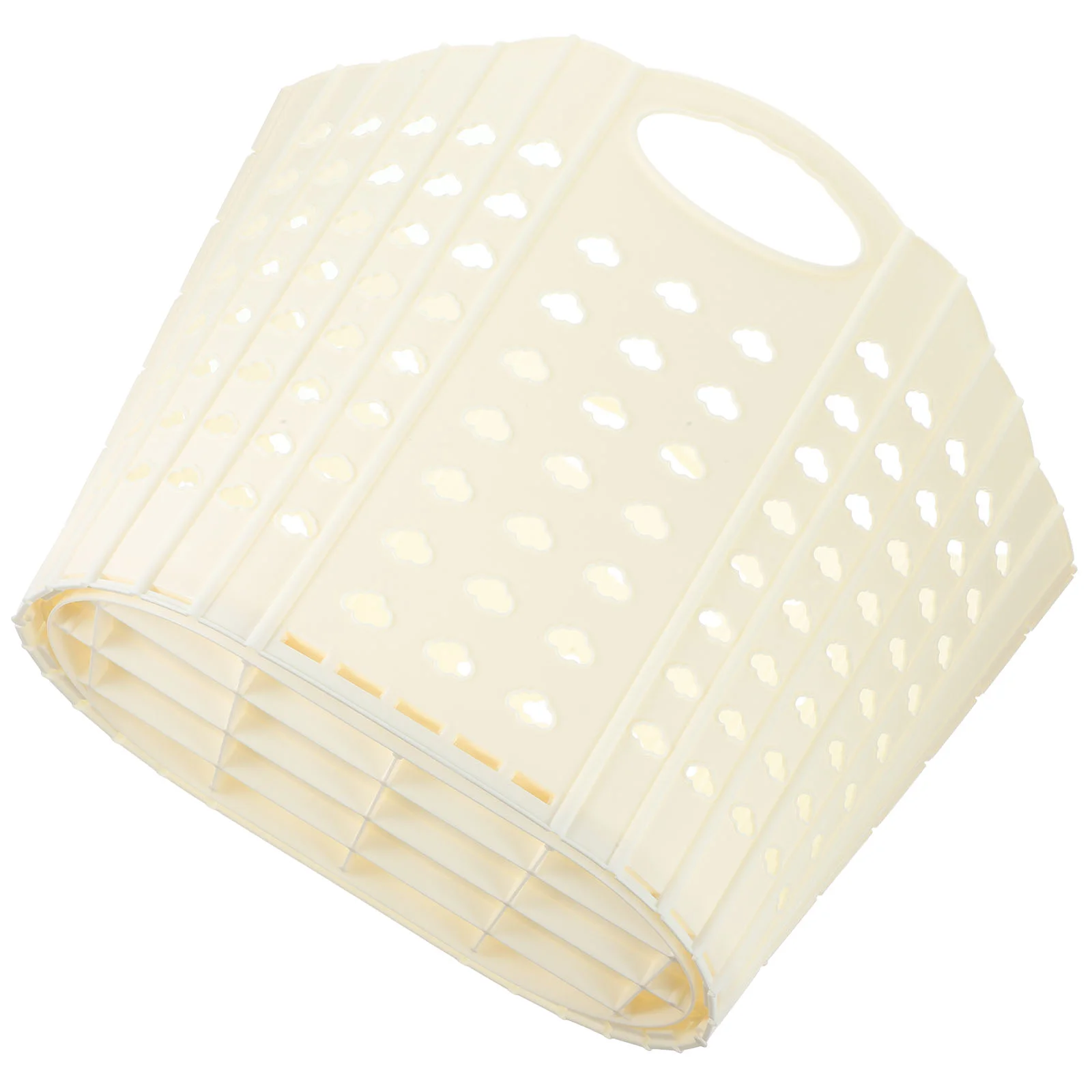 

Home Laundry Hamper Foldable Dirty Clothes Organizer Hollow Plastic Basket Multipurpose Container